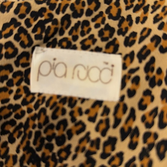 Vintage 80s Pia Rucci Leopard Print Dress - Picture 3 of 3